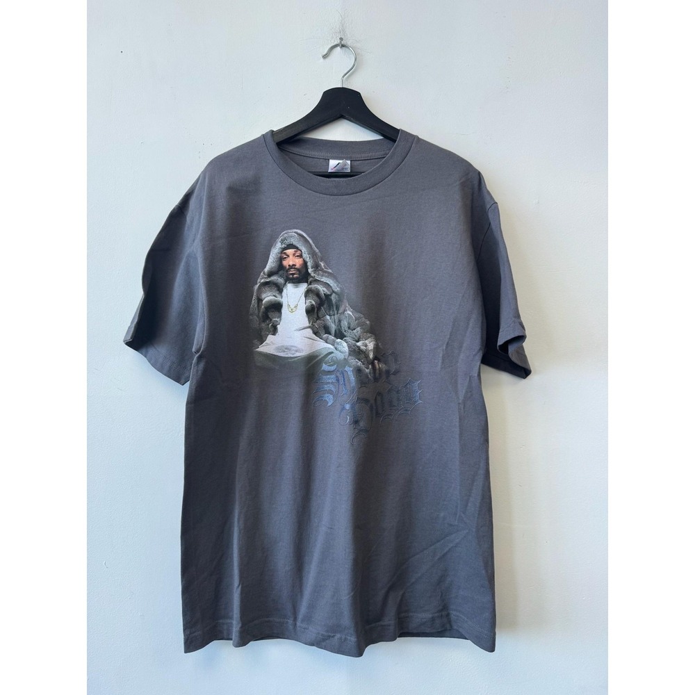 Snoop Dogg Shirt Mens Medium Gray Alstyle Graphic Tee T-Shirt Hip Hop Rap Music